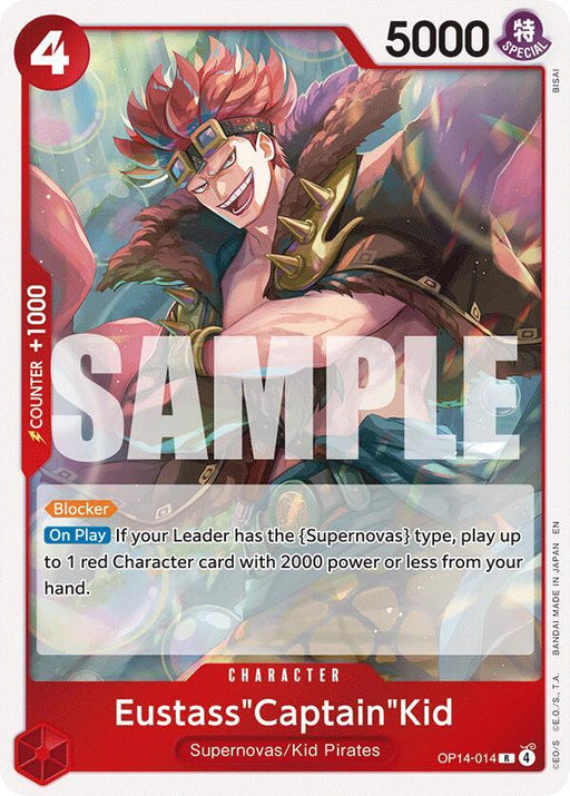 Eustass"Captain"Kid - OP14-014 [The Azure Sea's Seven]