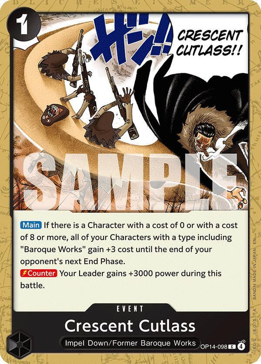 Crescent Cutlass (OP14-098) [The Azure Sea's Seven]