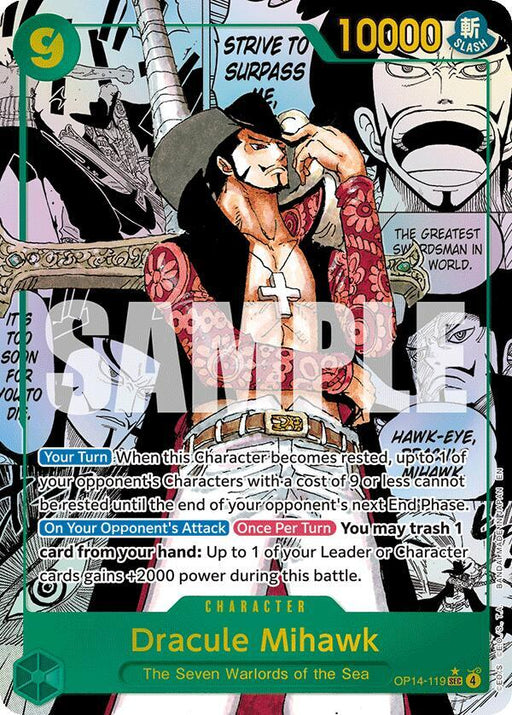 Dracule Mihawk (Manga) (OP14-119) [The Azure Sea's Seven]