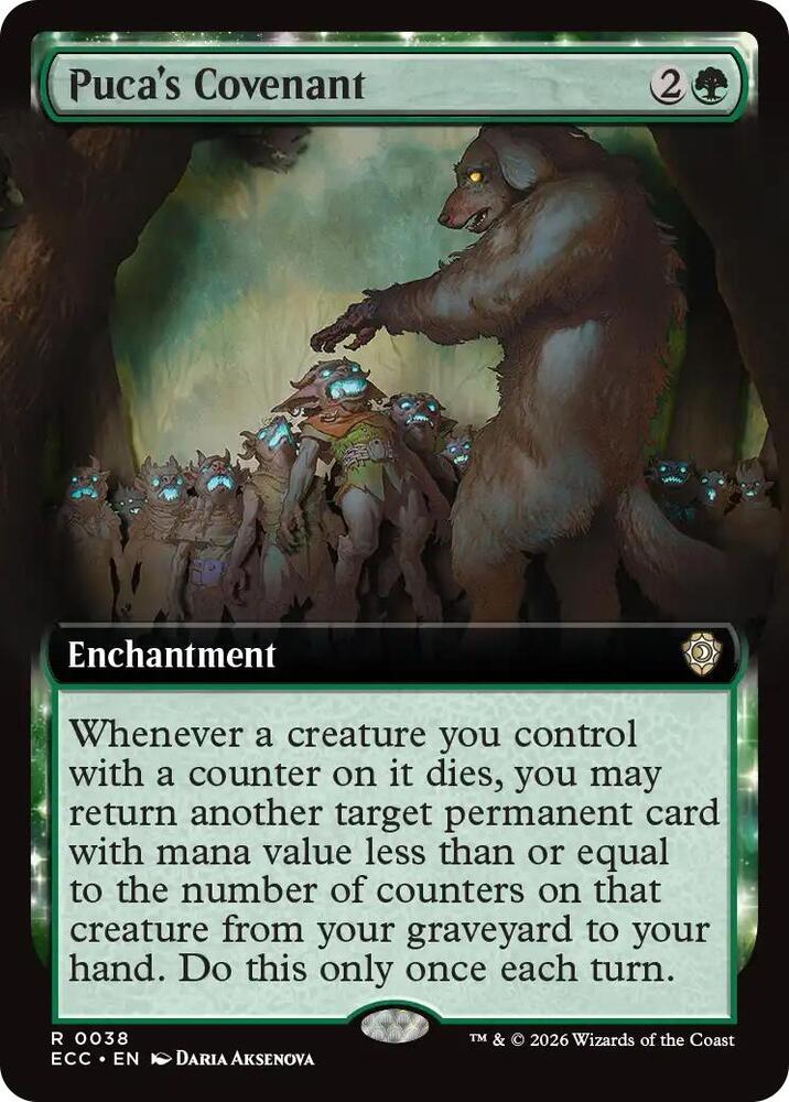 Puca's Covenant (Extended Art) (38) [Lorwyn Eclipsed Commander]