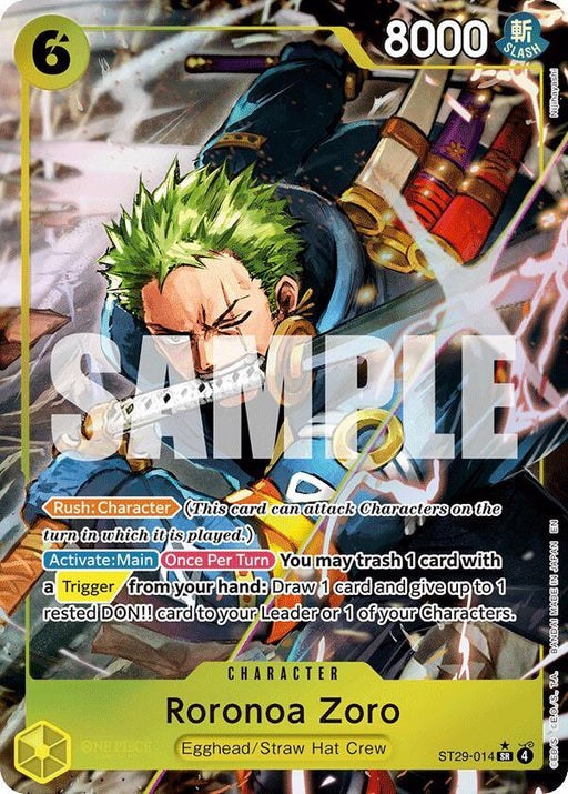Roronoa Zoro (Full Art) (ST29-014) [Starter Deck 29: Egghead]
