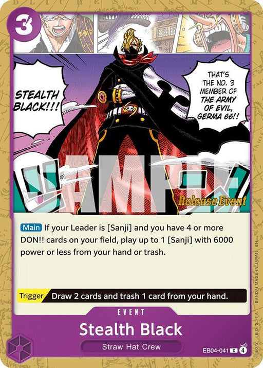 Stealth Black (EB04-041) [The Azure Sea's Seven Release Event Cards]