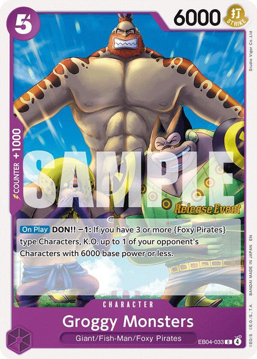 Groggy Monsters (EB04-033) [The Azure Sea's Seven Release Event Cards]
