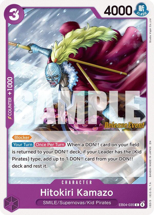 Hitokiri Kamazo (EB04-035) [The Azure Sea's Seven Release Event Cards]