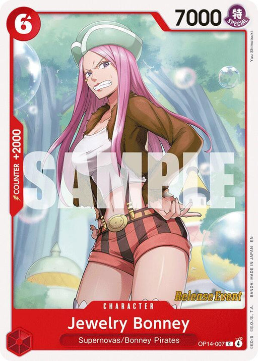 Jewelry Bonney (OP14-007) [The Azure Sea's Seven Release Event Cards]