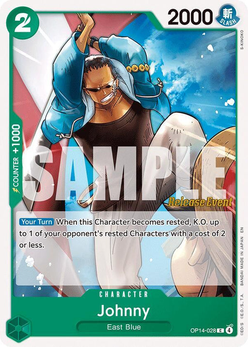 Johnny (OP14-028) [The Azure Sea's Seven Release Event Cards]