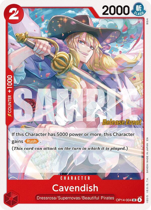 Cavendish (OP14-004) [The Azure Sea's Seven Release Event Cards]