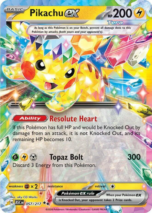 Pikachu ex - 057/217 [ME: Ascended Heroes]