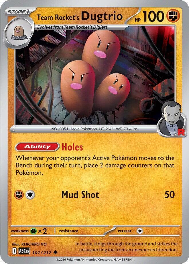 Team Rocket's Dugtrio - 101/217 [ME: Ascended Heroes]