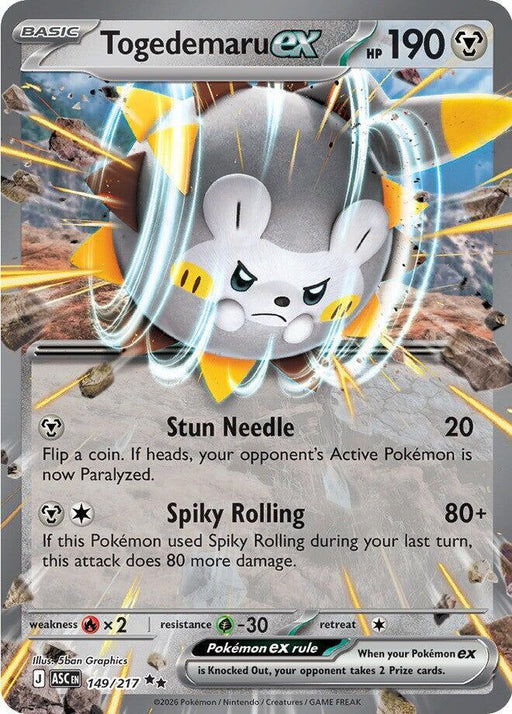 Togedemaru ex (149/217) [ME: Ascended Heroes]