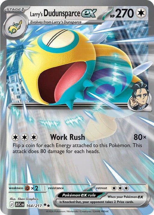 Larry's Dudunsparce ex (164/217) [ME: Ascended Heroes]