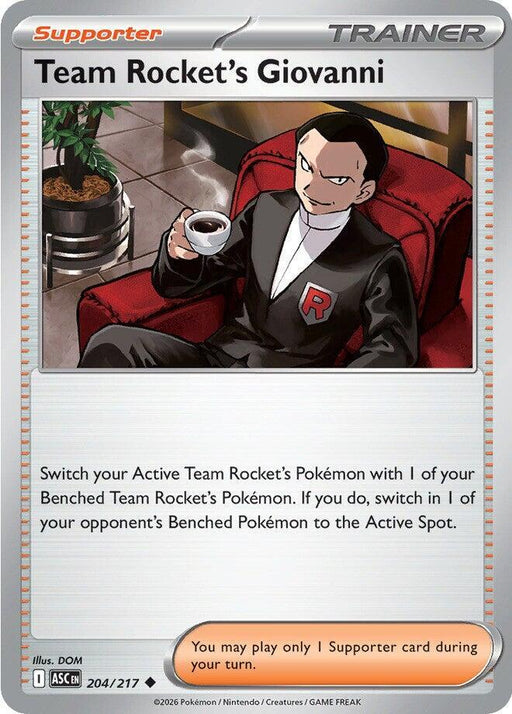 Team Rocket's Giovanni (204/217) [ME: Ascended Heroes]