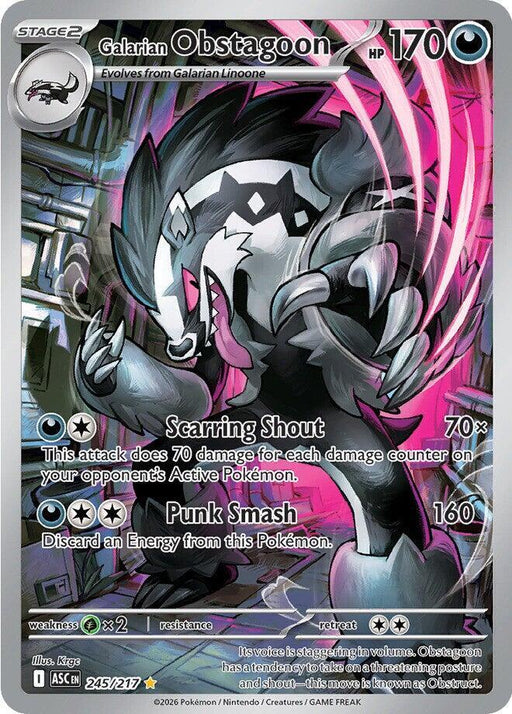Galarian Obstagoon - 245/217 [ME: Ascended Heroes]