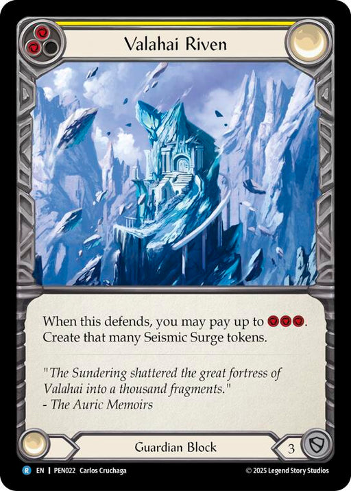 Valahai Riven (Yellow) (PEN022) [Compendium of Rathe]