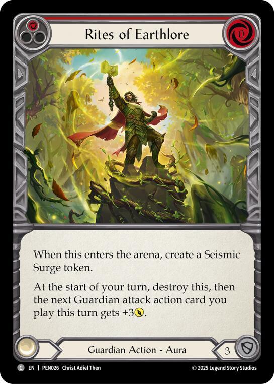 Rites Of Earthlore (Red) (PEN026) [Compendium of Rathe]