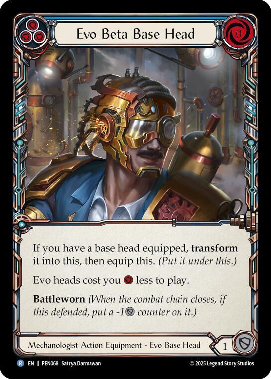 Evo Beta Base Head (Blue) (PEN068) [Compendium of Rathe]