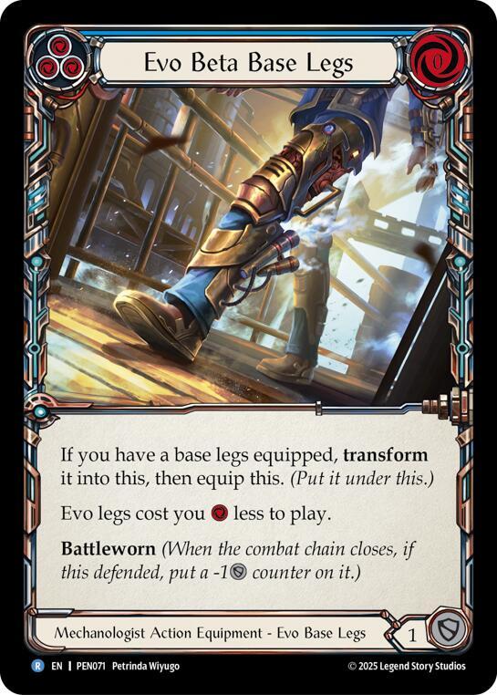 Evo Beta Base Legs (Blue) (PEN071) [Compendium of Rathe]