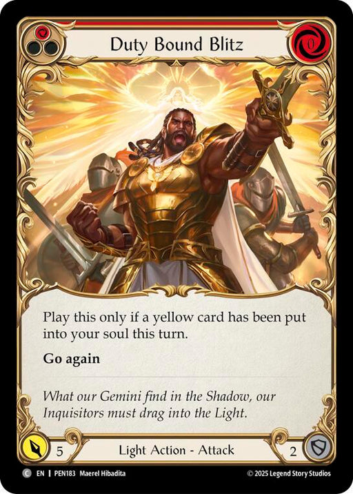 Duty Bound Blitz (Red) (PEN183) [Compendium of Rathe]