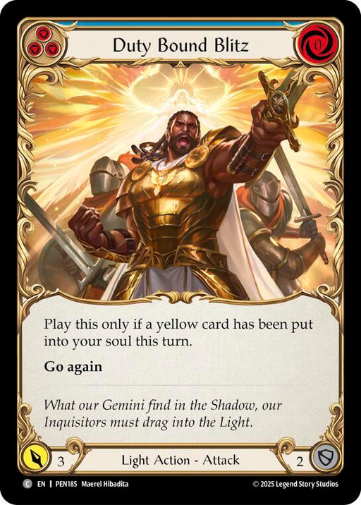 Duty Bound Blitz (Blue) (PEN185) [Compendium of Rathe]