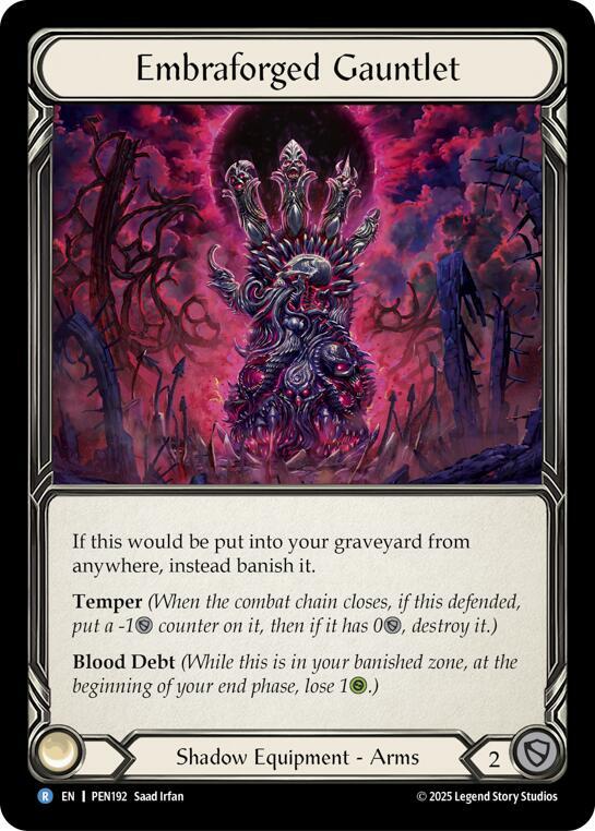 Embraforged Gauntlet (PEN192) [Compendium of Rathe]