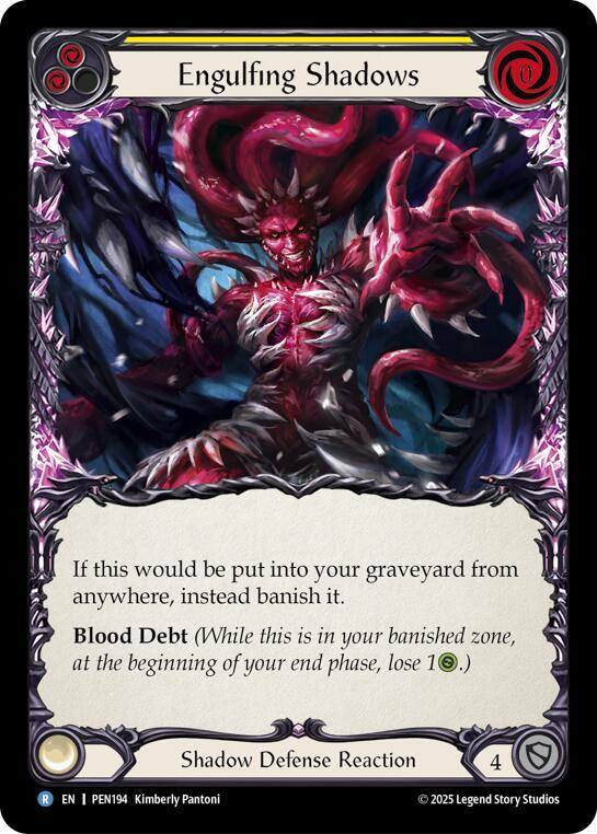 Engulfing Shadows (Yellow) (PEN194) [Compendium of Rathe]