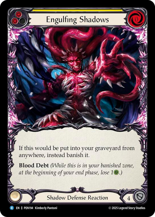 Engulfing Shadows (Yellow) (PEN194) [Compendium of Rathe]