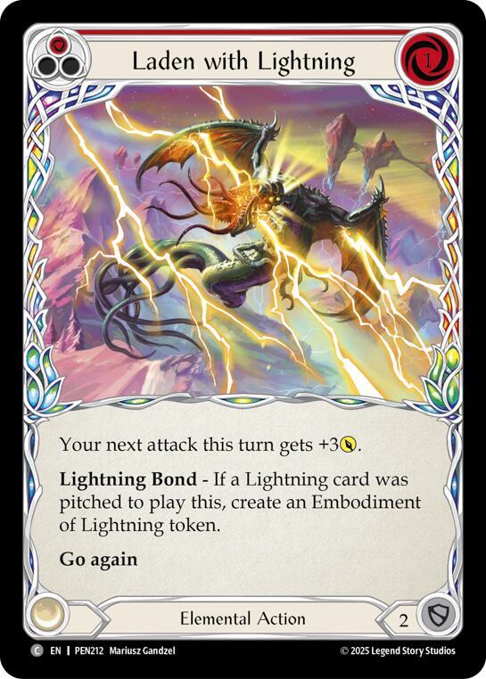 Laden With Lightning (Red) (PEN212) [Compendium of Rathe]