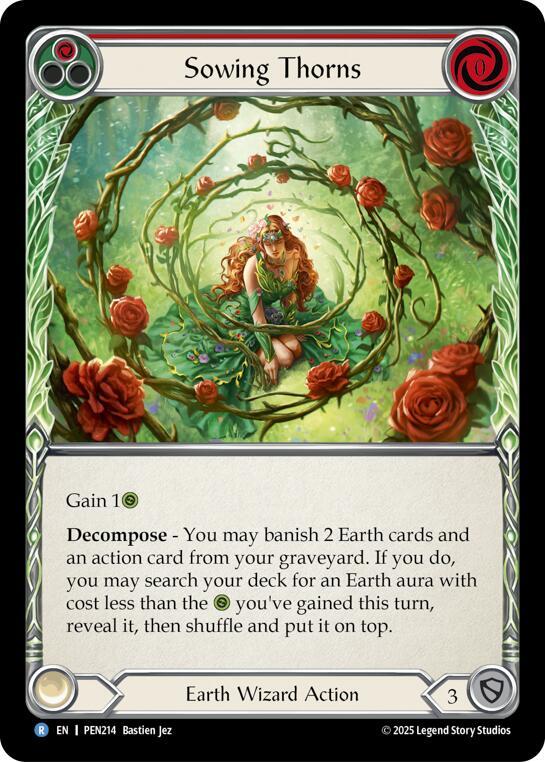 Sowing Thorns (Red) (PEN214) [Compendium of Rathe]
