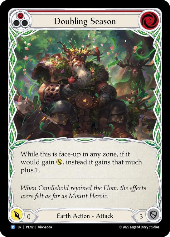 Doubling Season (Red) (PEN218) [Compendium of Rathe]