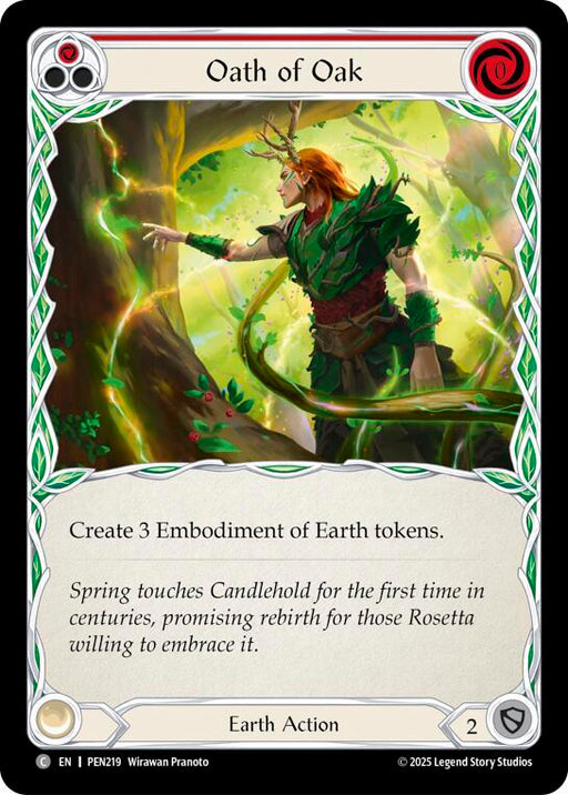 Oath Of Oak (Red) (PEN219) [Compendium of Rathe]