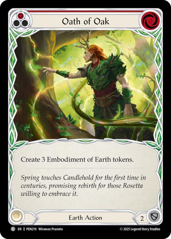 Oath Of Oak (Red) (PEN219) [Compendium of Rathe]