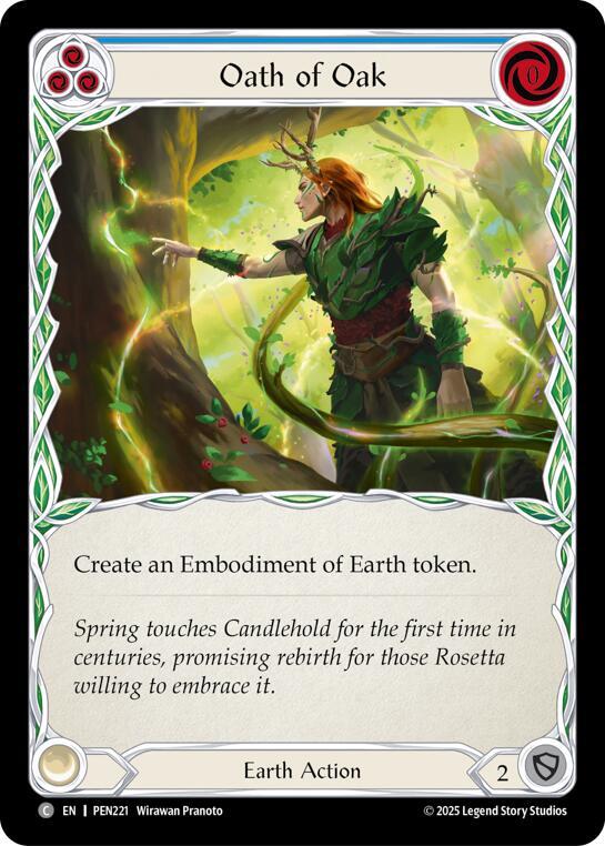 Oath Of Oak (Blue) (PEN221) [Compendium of Rathe]