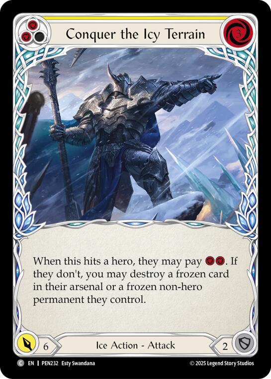 Conquer The Icy Terrain (Yellow) (PEN232) [Compendium of Rathe]