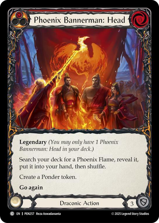 Phoenix Bannerman Head (Red) (PEN257) [Compendium of Rathe]