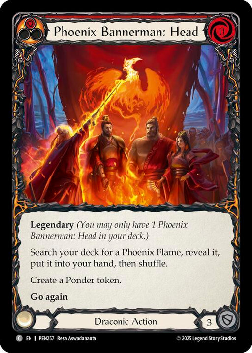 Phoenix Bannerman Head (Red) (PEN257) [Compendium of Rathe]