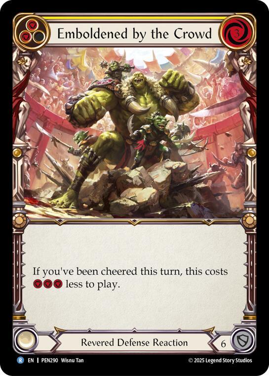 Emboldened By The Crowd (Yellow) (PEN290) [Compendium of Rathe]