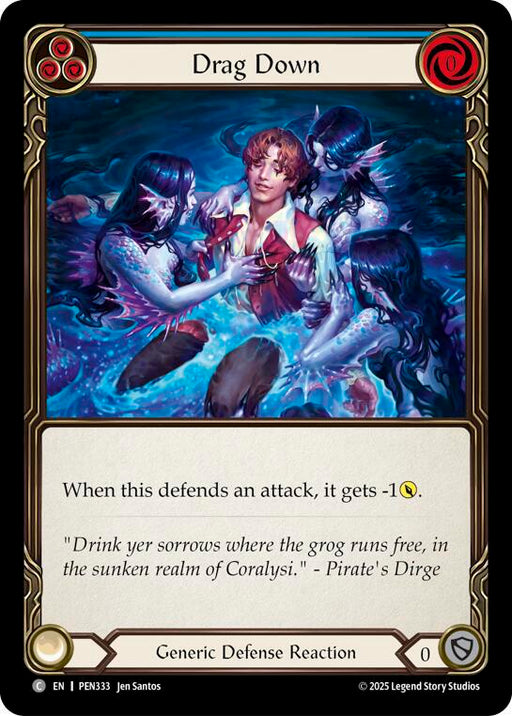 Drag Down (Blue) (PEN333) [Compendium of Rathe]