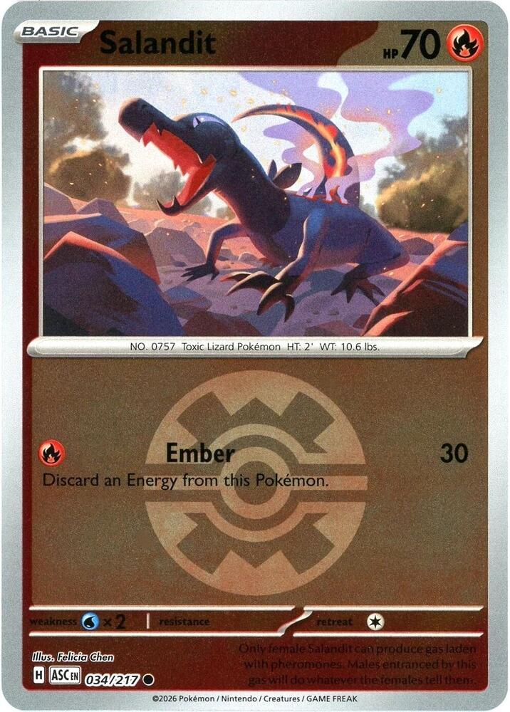 Salandit (Quick Ball) (034/217) [ME: Ascended Heroes]