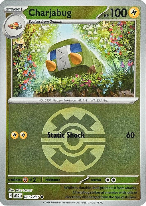 Charjabug (Quick Ball) (065/217) [ME: Ascended Heroes]