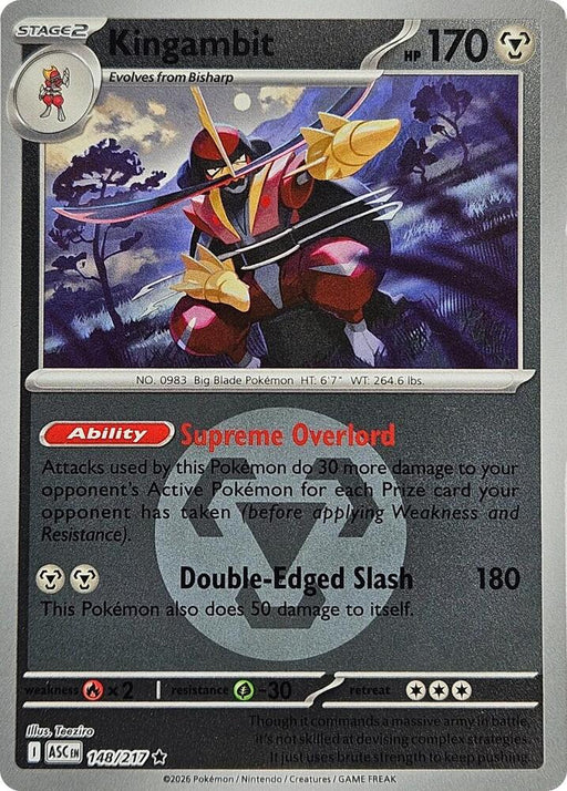 Kingambit (Energy Symbol Pattern) (148/217) [ME: Ascended Heroes]