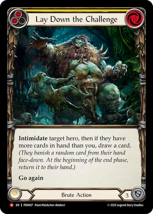 Lay Down The Challenge (Yellow) (PEN007) [Compendium of Rathe]