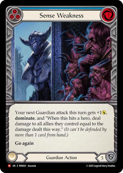 Sense Weakness (Blue) (PEN021) [Compendium of Rathe]