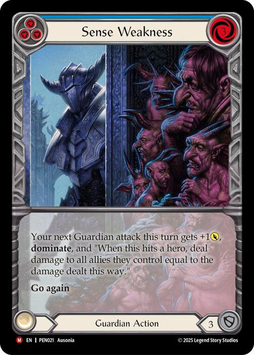 Sense Weakness (Blue) (Extended Art) (PEN021) [Compendium of Rathe]