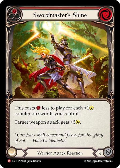 Swordmasters Shine (Red) (PEN048) [Compendium of Rathe]