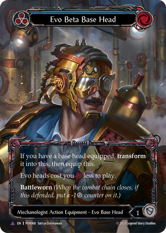 Evo Beta Base Head (Blue) (Marvel) (PEN068) [Compendium of Rathe]