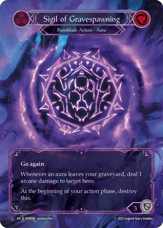 Sigil Of Gravespawning (Blue) (Marvel) (PEN098) [Compendium of Rathe]