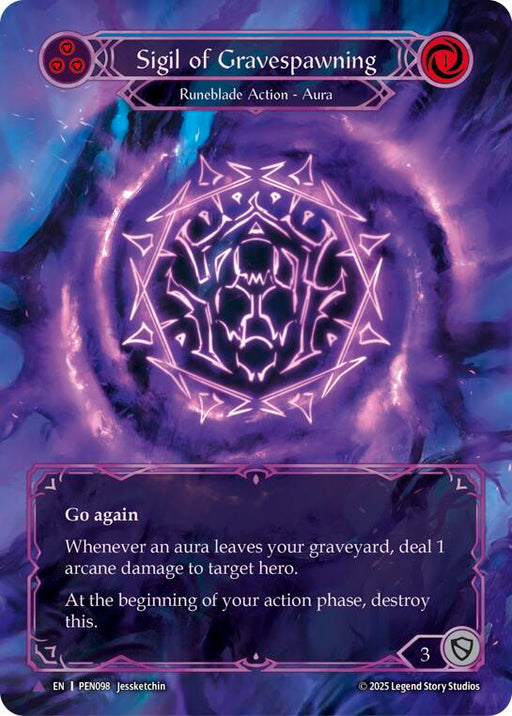 Sigil Of Gravespawning (Blue) (Marvel) (PEN098) [Compendium of Rathe]