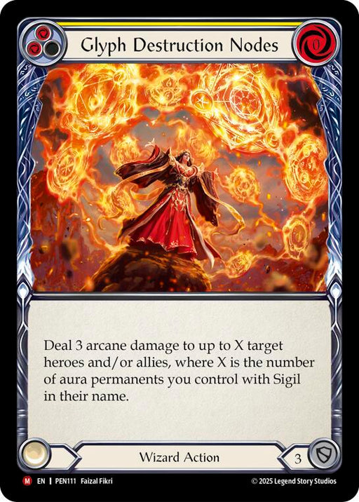 Glyph Destruction Nodes (Yellow) (PEN111) [Compendium of Rathe]