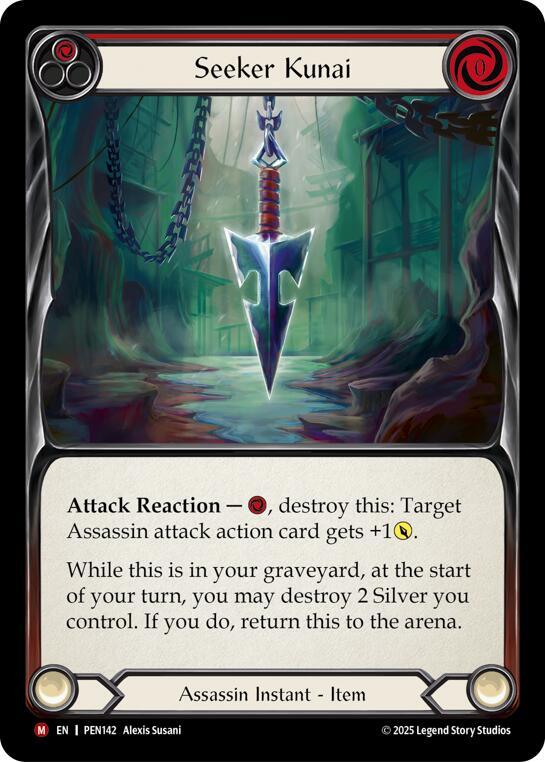 Seeker Kunai (Red) (PEN142) [Compendium of Rathe]