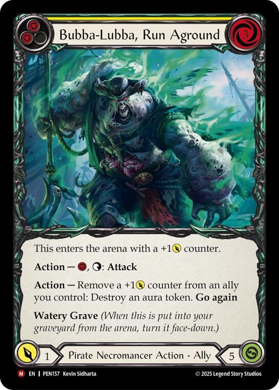 Bubba Lubba Run Aground (Yellow) (PEN157) [Compendium of Rathe]